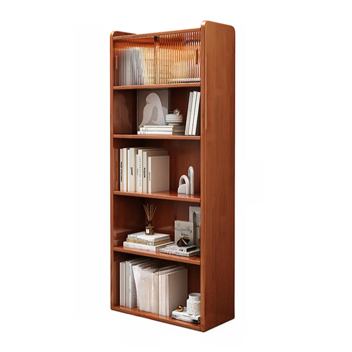 Modern Rectangle 5-Tier Vertical Storage Bookcases Image - 7