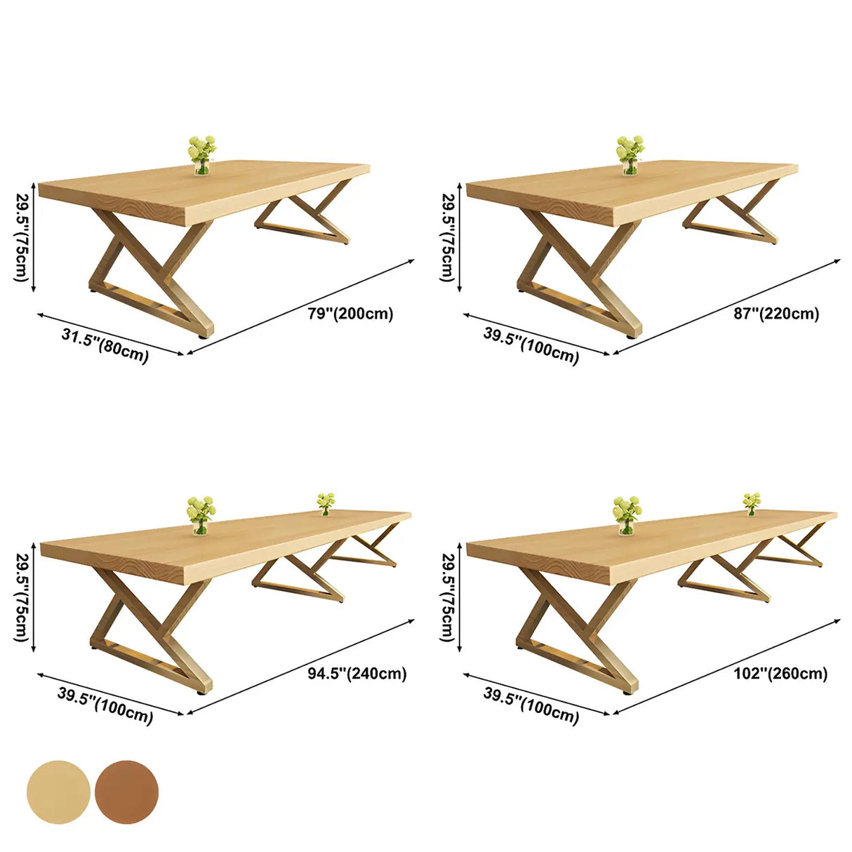 Modern Rectangle Natural Pine Dining Room Table Image - 12