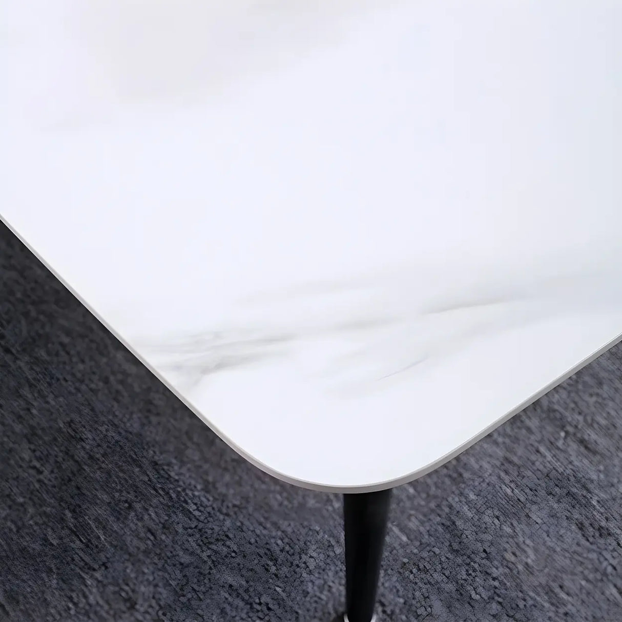 Modern Rectangle Scratch Resistant Stone Dining Table Image - 8