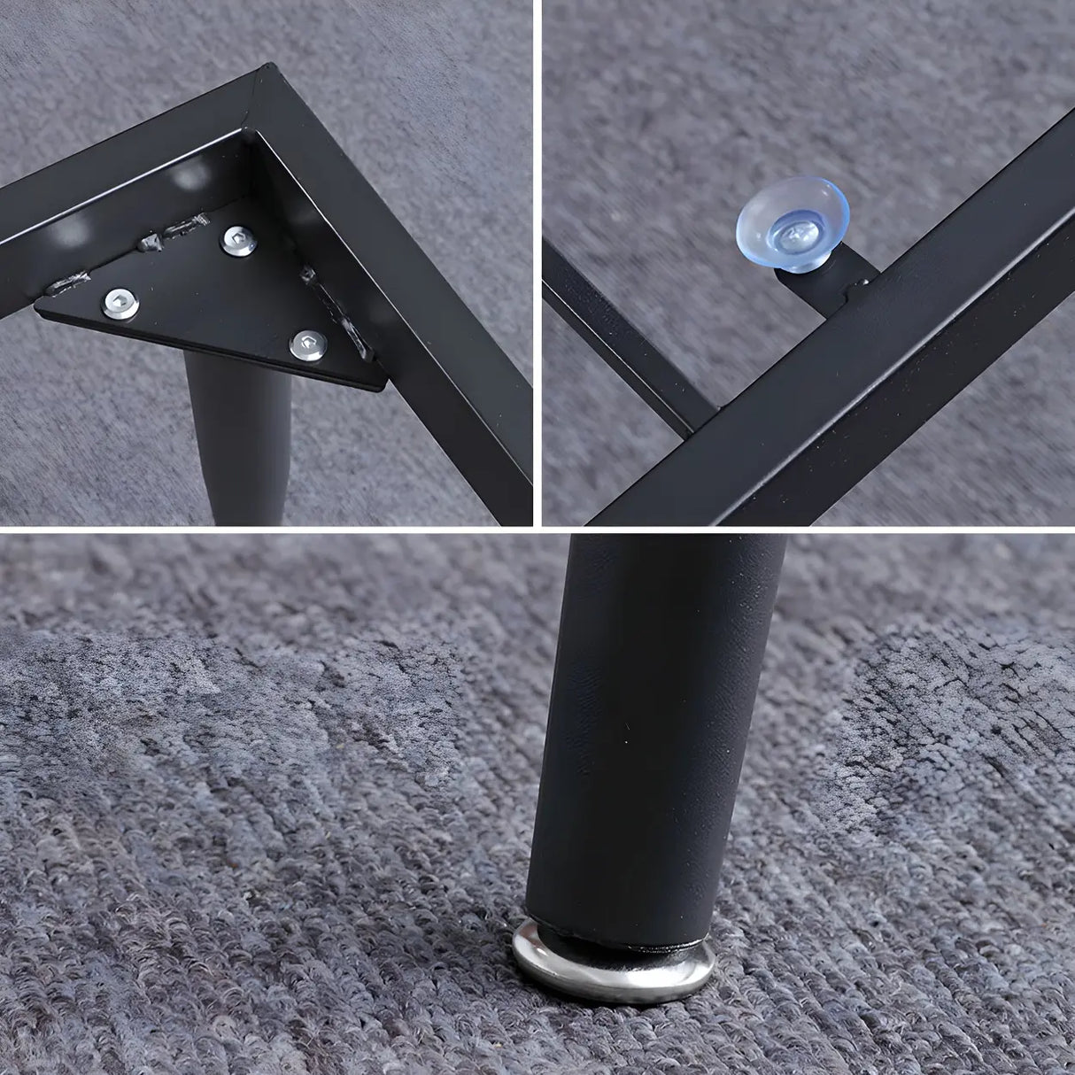 Modern Rectangle Scratch Resistant Stone Dining Table Image - 9