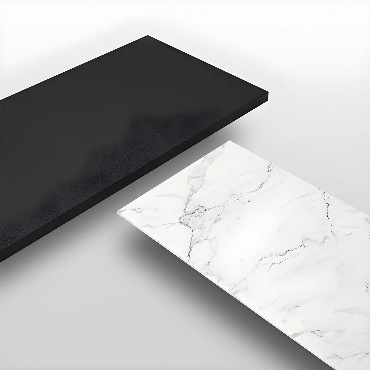 Modern Rectangle White Marble Scratch Resistant Dining Table Image - 6