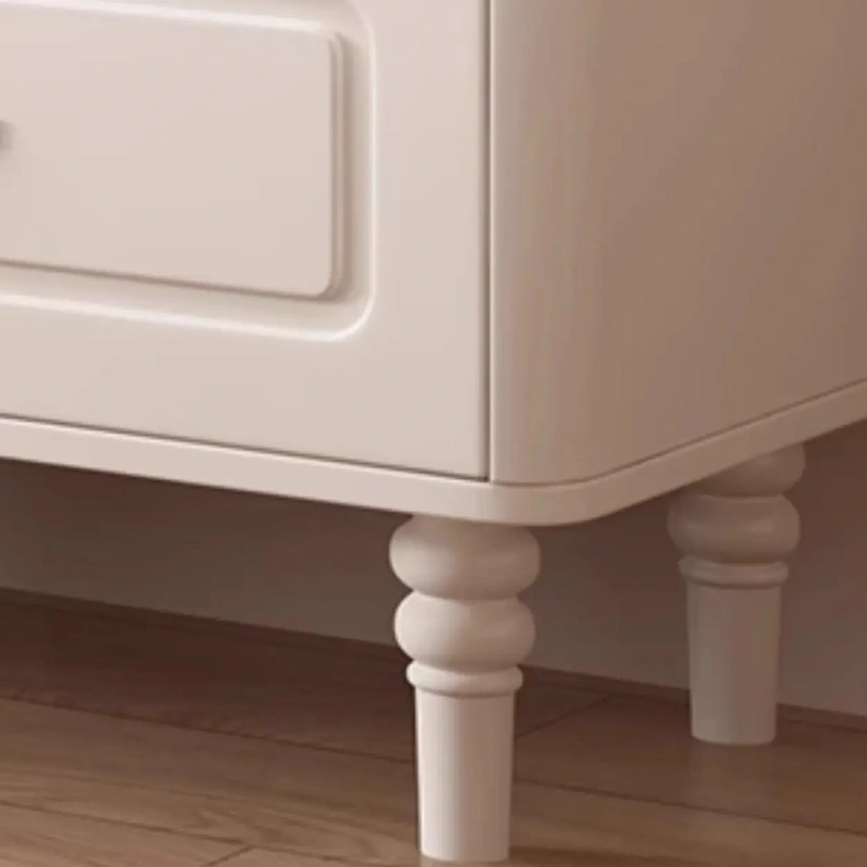 Modern Rectangle White TV Stand with Storage Drawers Image - 6