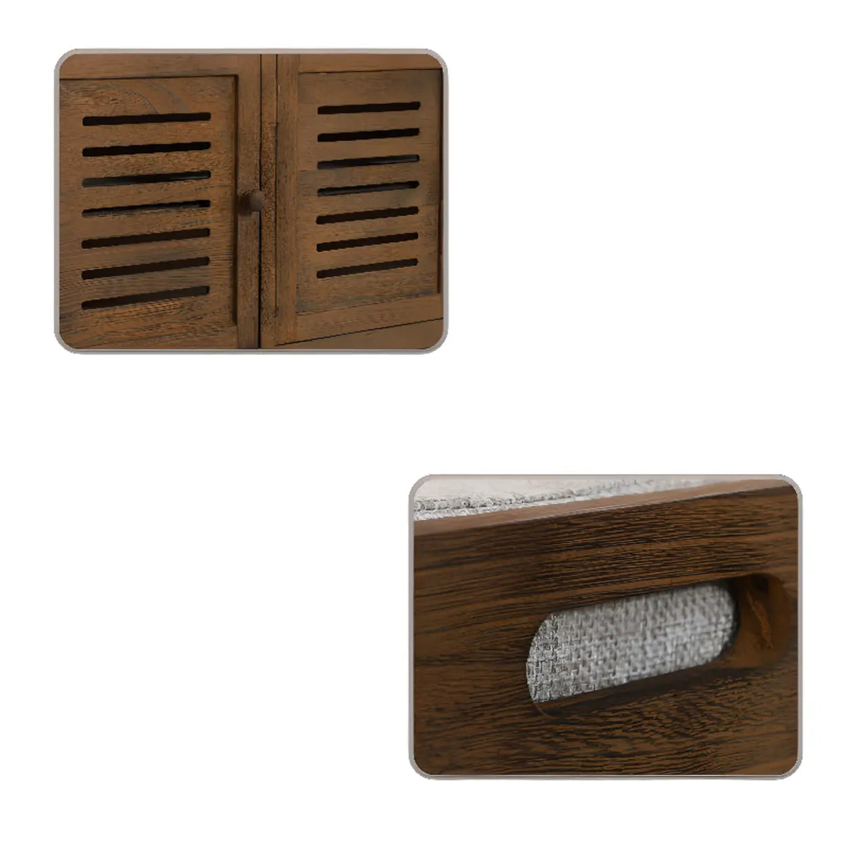 Modern Rectangle Wood Hallway White Large Shoe Cabinet Image - 8