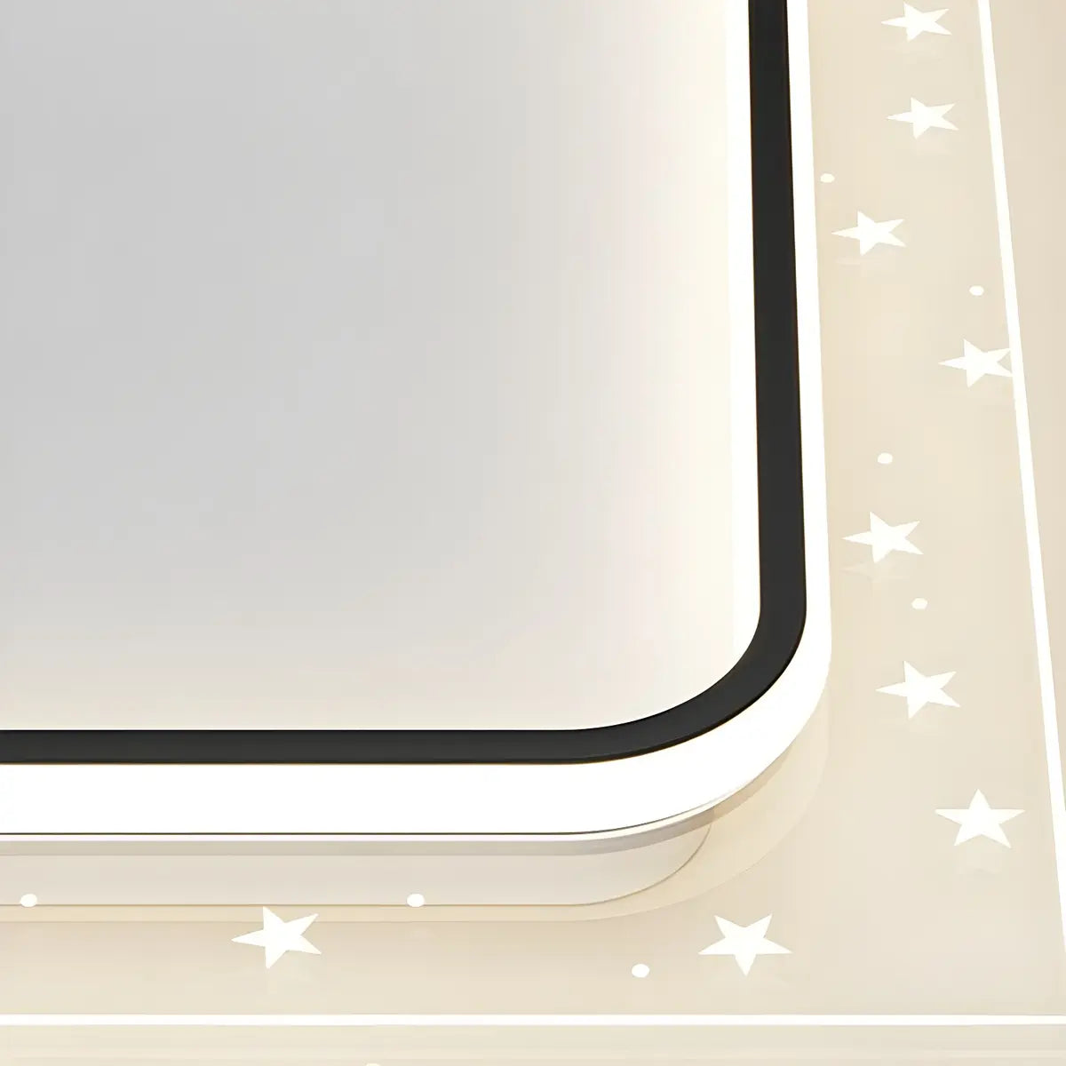 Contemporary Geometric Flush Ceiling Fan with LED Light Image - 10