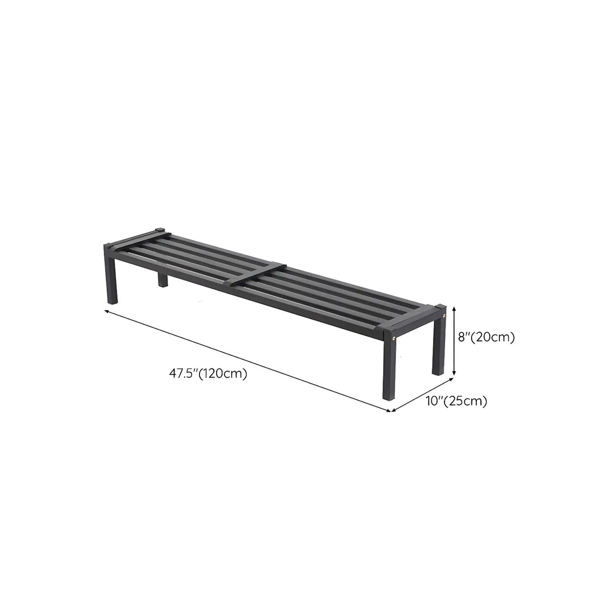 Modern Rectangular Black Metal Indoor Multi-Tier Plant Stand Image - 29