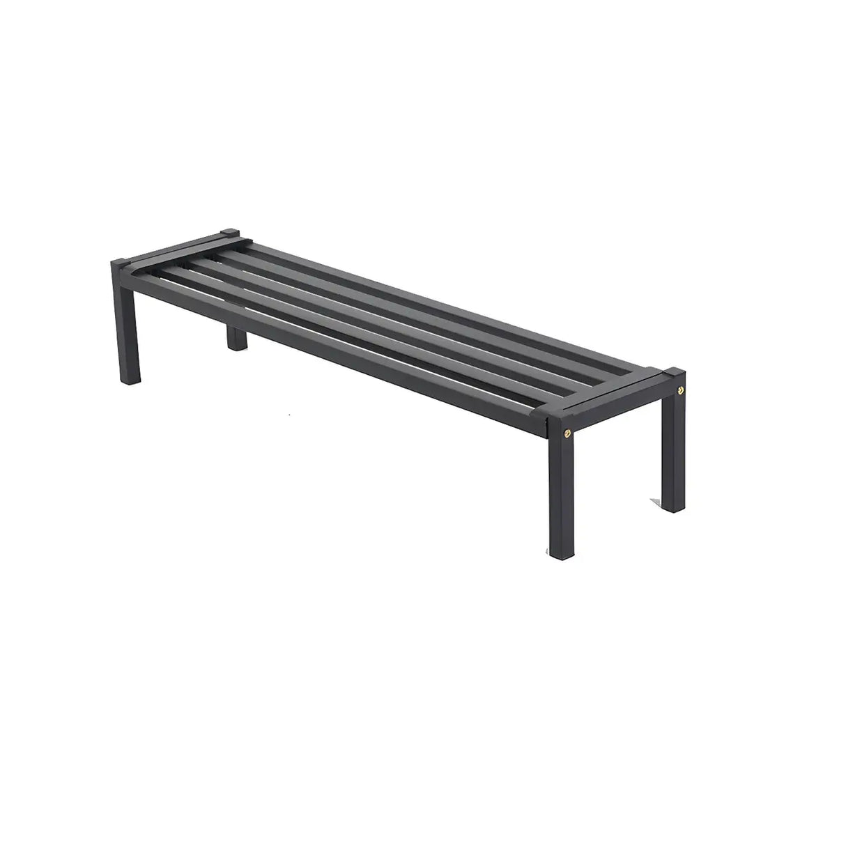 Modern Rectangular Black Metal Indoor Multi-Tier Plant Stand Image - 3