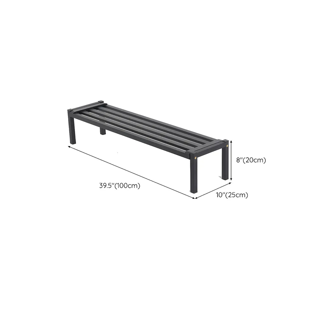 Modern Rectangular Black Metal Indoor Multi-Tier Plant Stand Image - 30