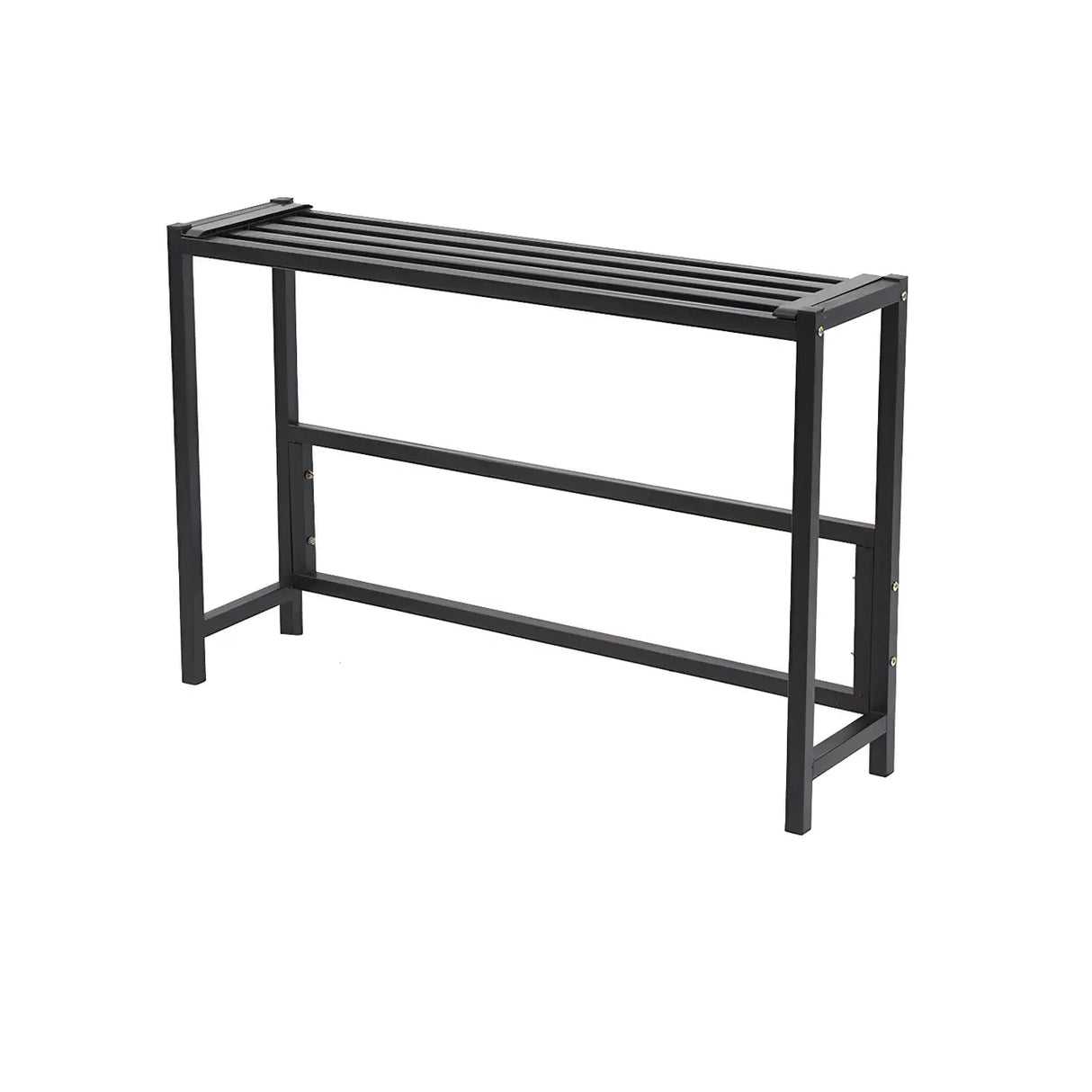 Modern Rectangular Black Metal Indoor Multi-Tier Plant Stand Image - 9