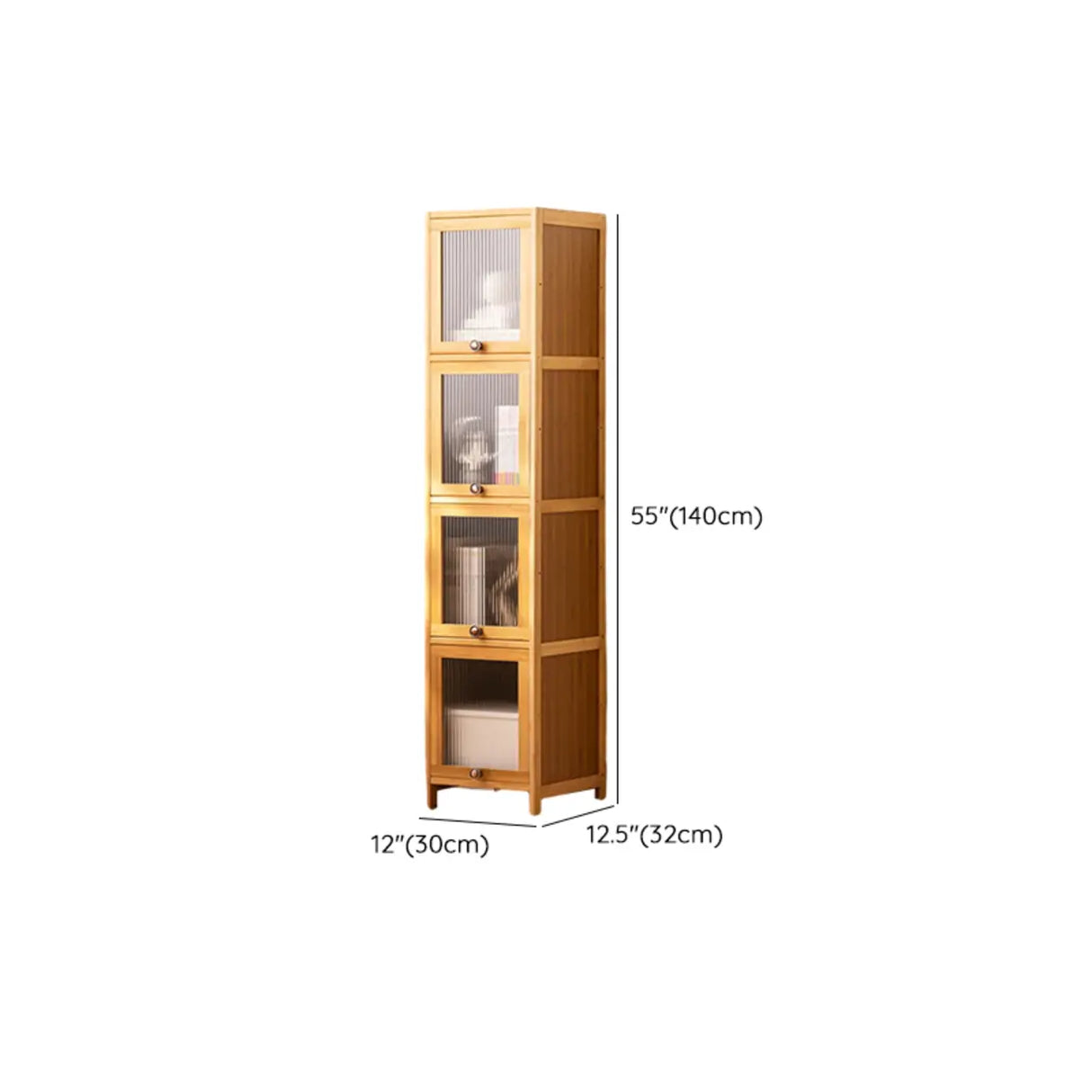 Modern Rectangular Closed Back Wood Organizer Bookcase Image - 21