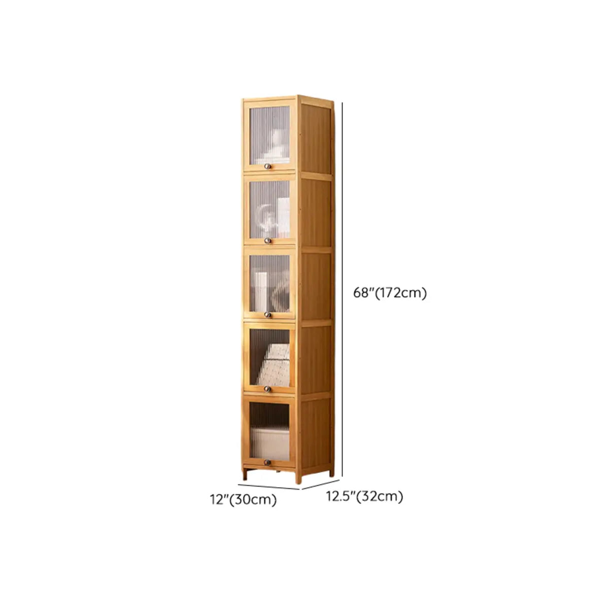 Modern Rectangular Closed Back Wood Organizer Bookcase Image - 22