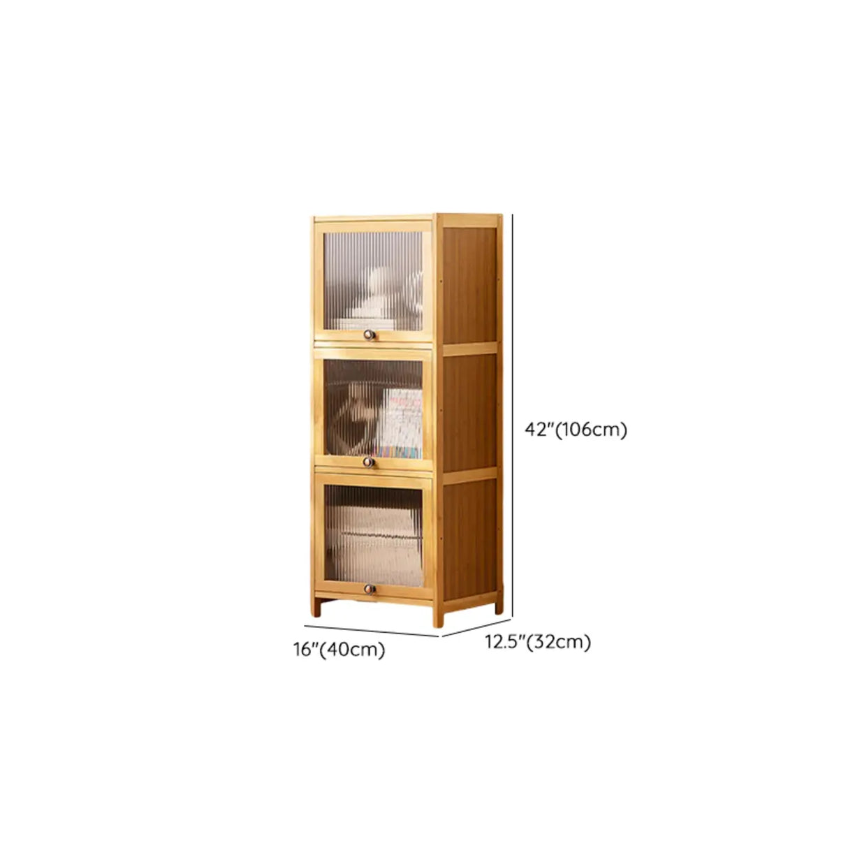 Modern Rectangular Closed Back Wood Organizer Bookcase Image - 23