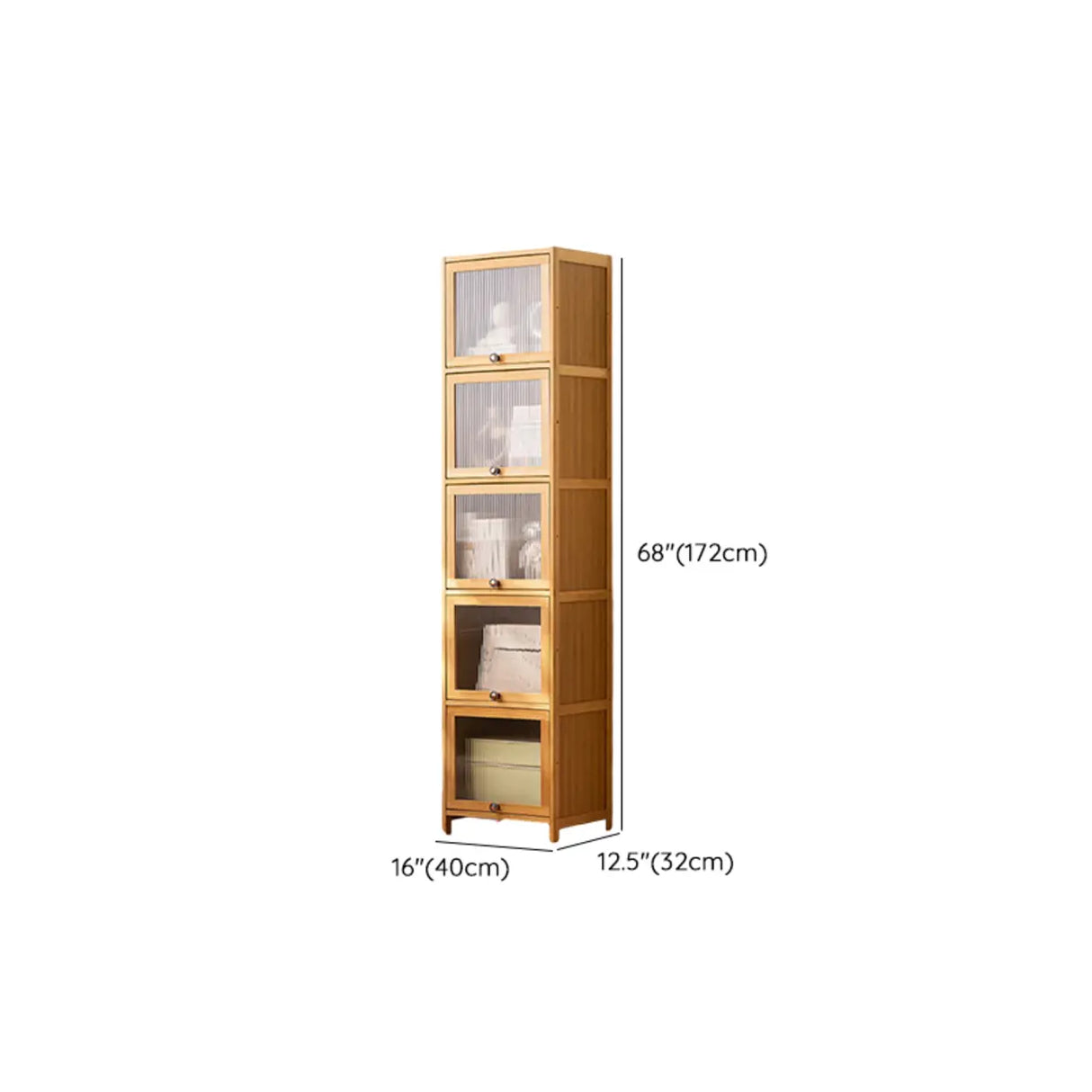 Modern Rectangular Closed Back Wood Organizer Bookcase Image - 25