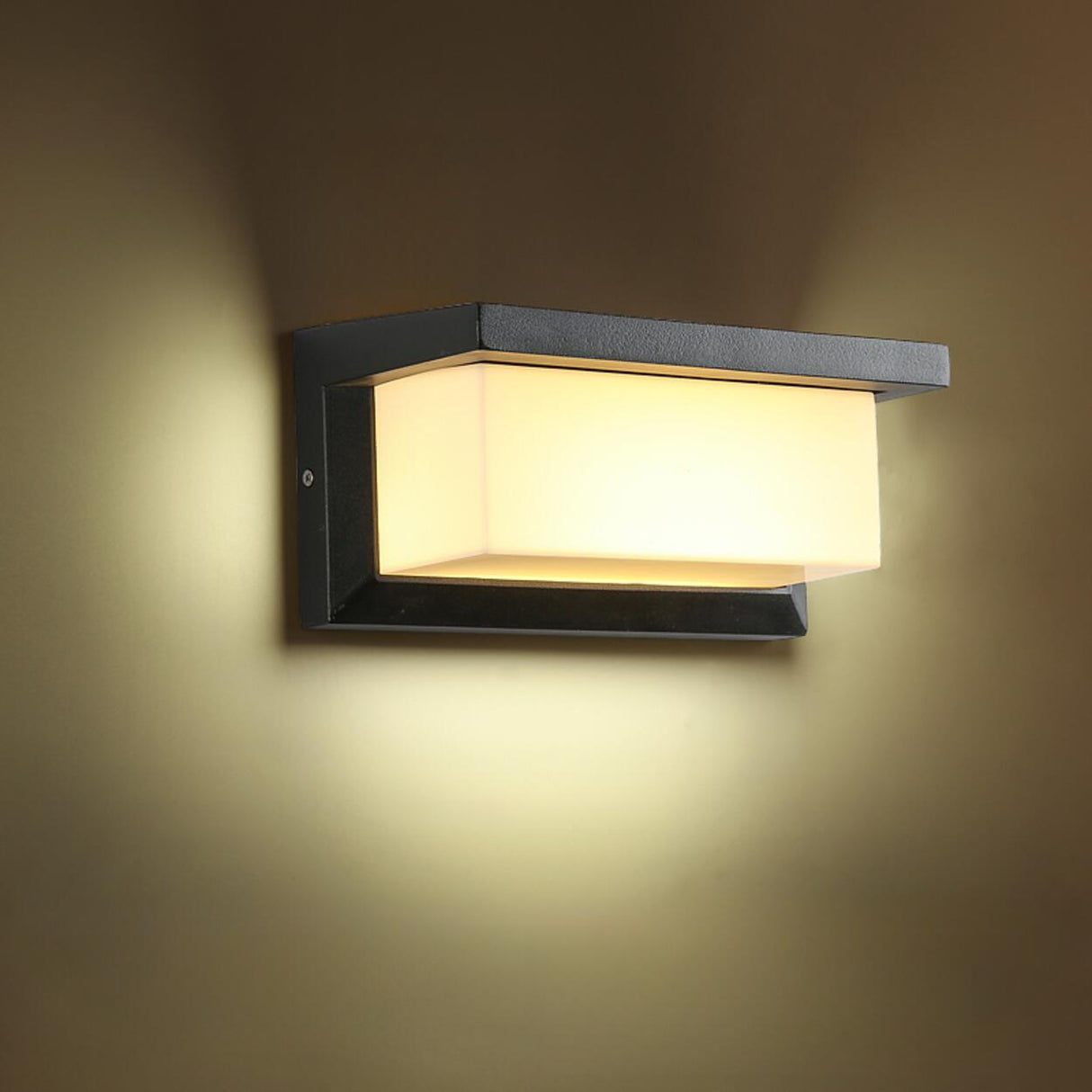 Modern Rectangular LED Outdoor Wall Light Image - 12