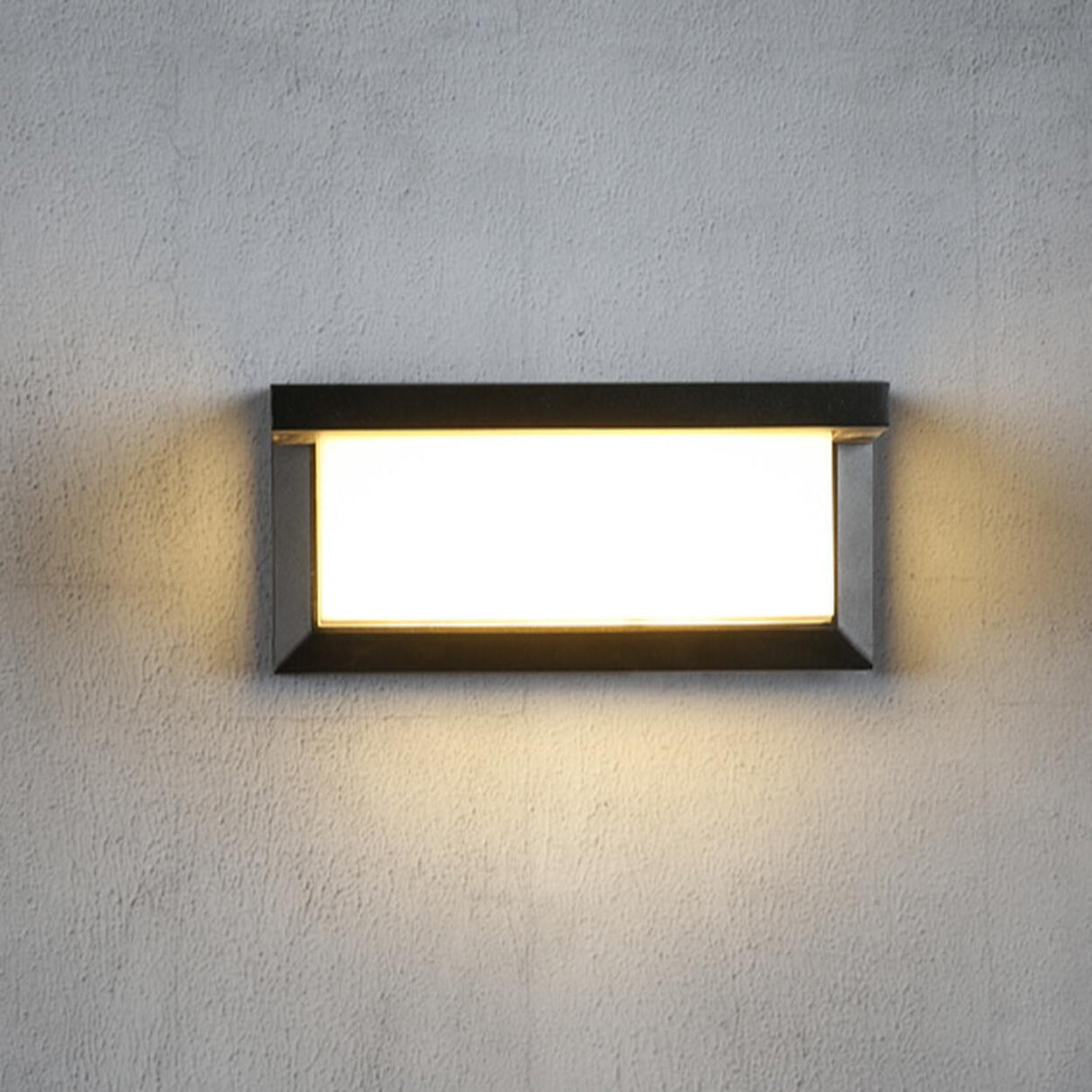 Modern Rectangular LED Outdoor Wall Light Image - 16