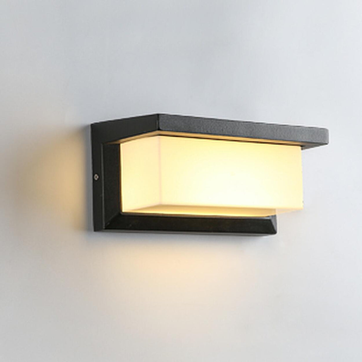 Modern Rectangular LED Outdoor Wall Light Image - 18