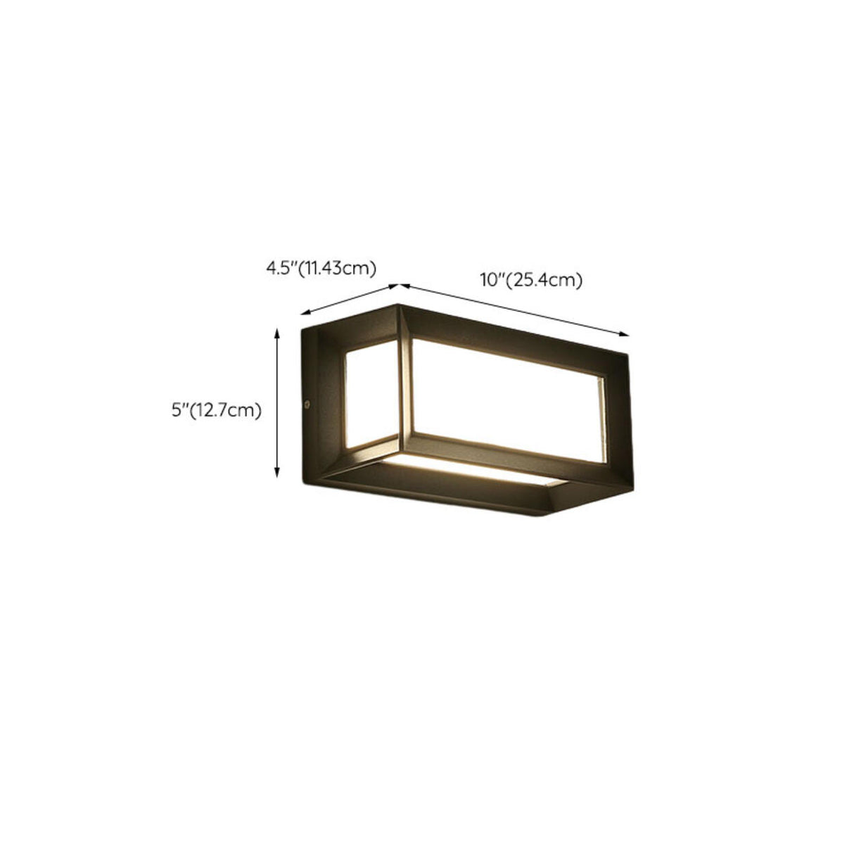 Modern Rectangular LED Outdoor Wall Light Image - 28