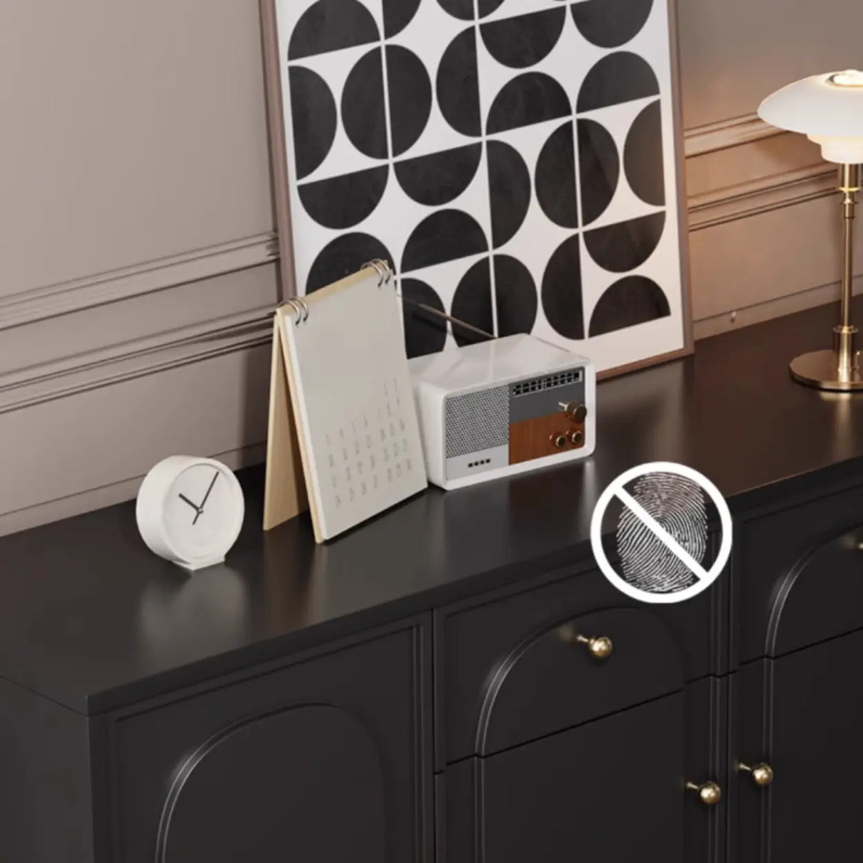 Modern Rectangular MDF Hallway Black Large Shoe Cabinet Image - 13