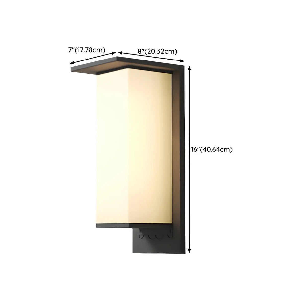 Modern Rectangular Metal LED Outdoor Wall Sconces Image - 26