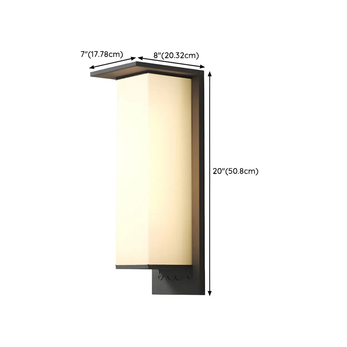 Modern Rectangular Metal LED Outdoor Wall Sconces Image - 27