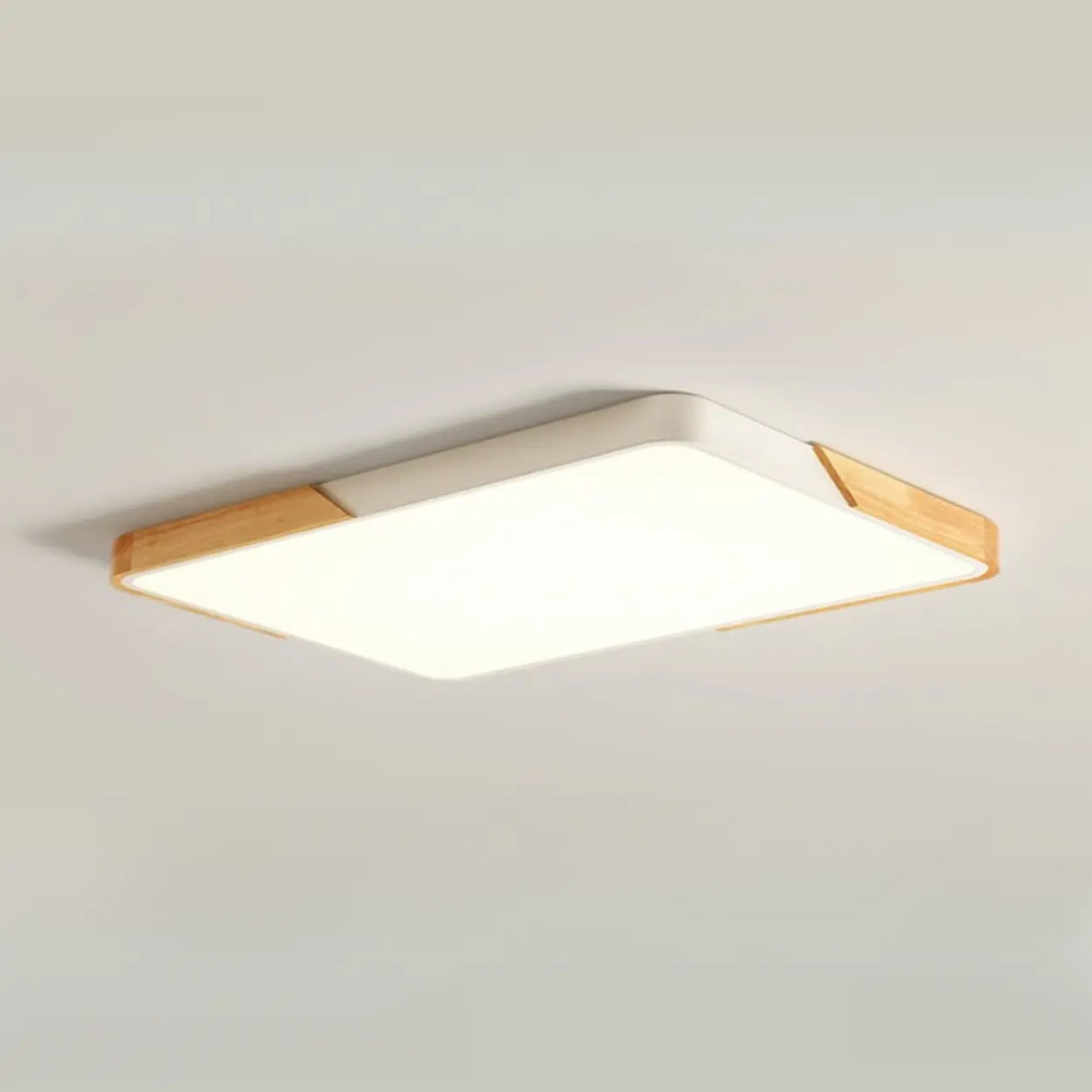 Modern Rectangular Mounted Flush Mount Ceiling Light Image - 7