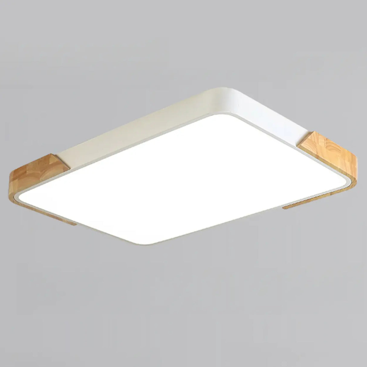 Modern Rectangular Mounted Flush Mount Ceiling Light Image - 8