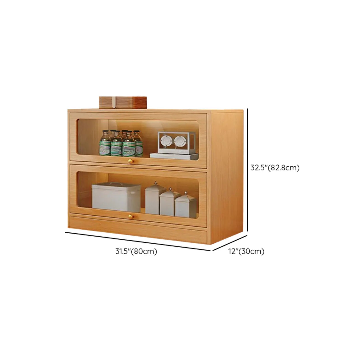 Modern Rectangular Natural Finish Wooden Bookcases Image - 20