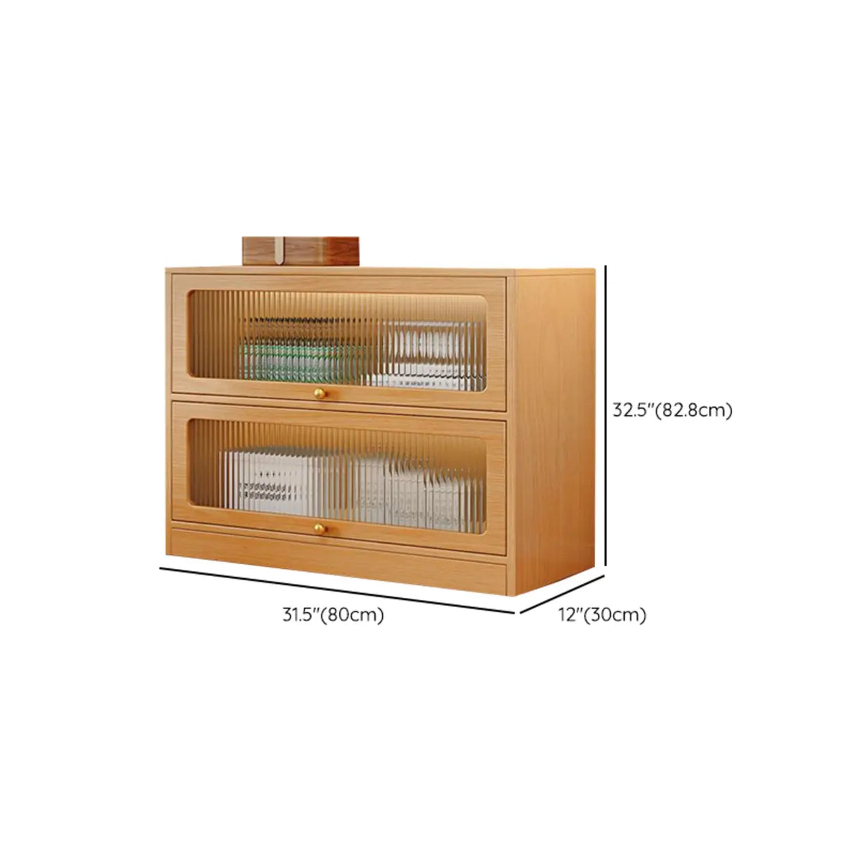 Modern Rectangular Natural Finish Wooden Bookcases Image - 21