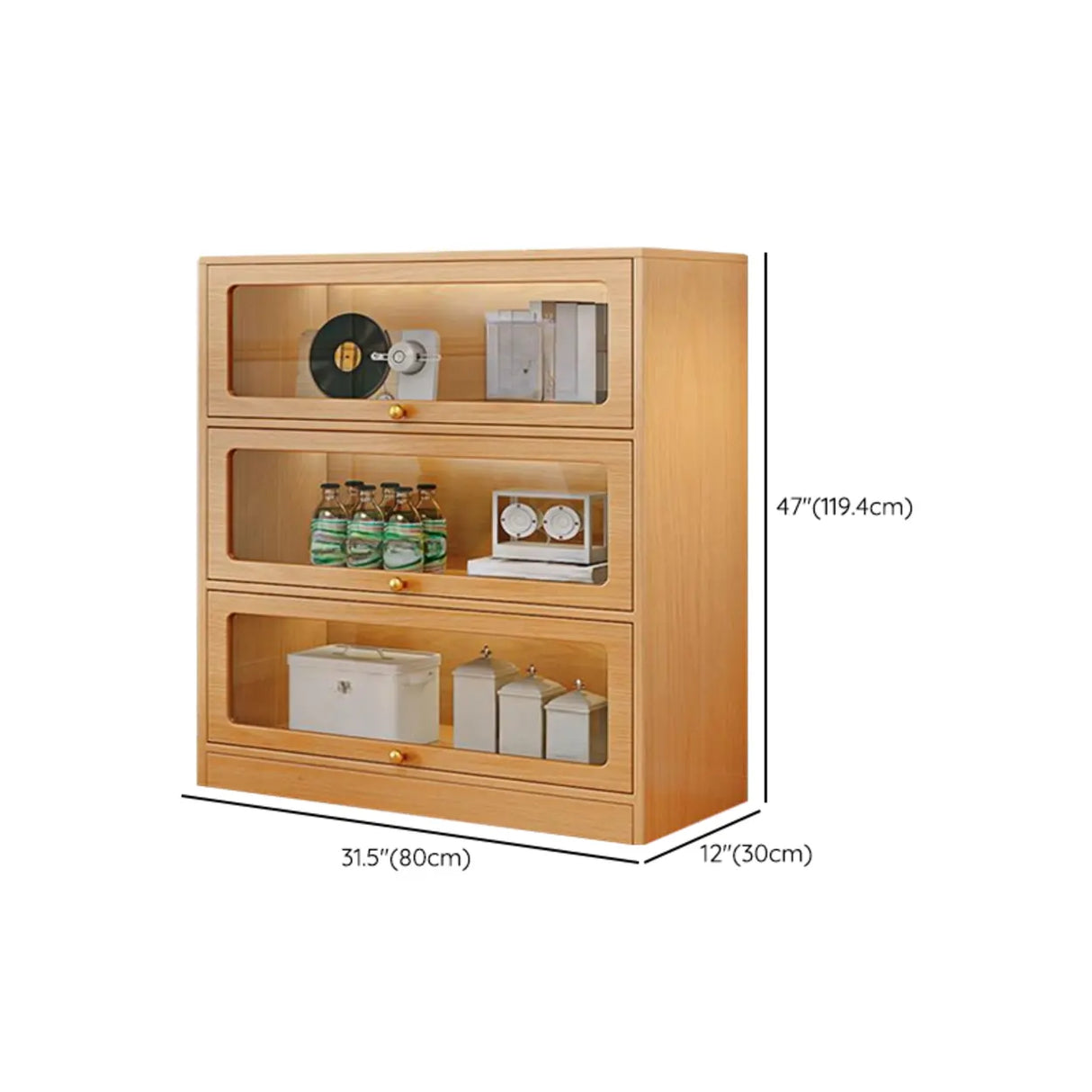 Modern Rectangular Natural Finish Wooden Bookcases Image - 22