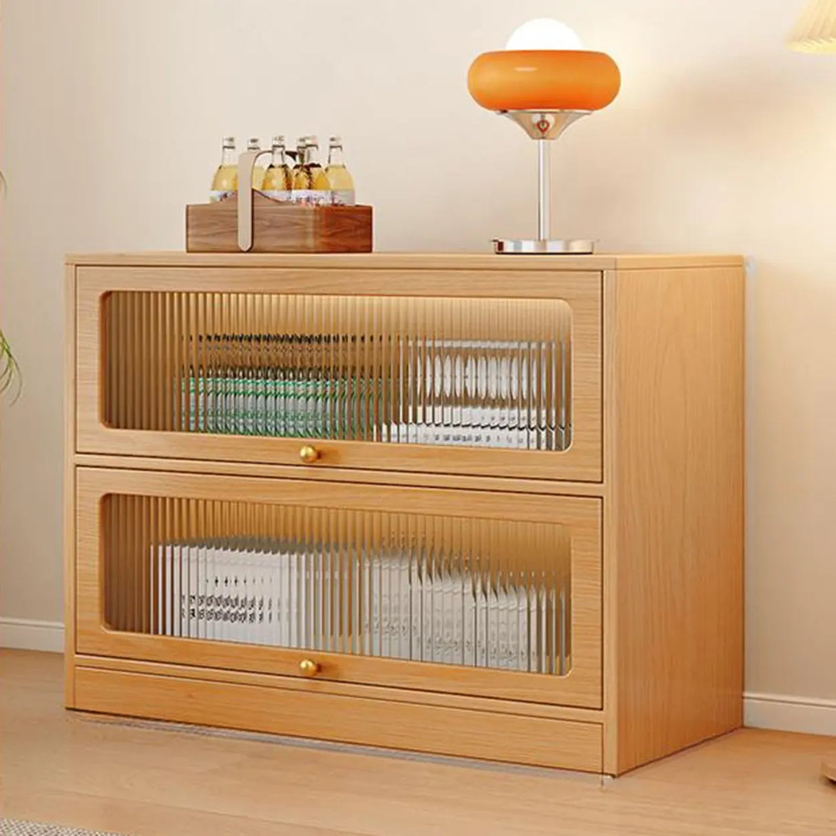 Modern Rectangular Natural Finish Wooden Bookcases Image - 8