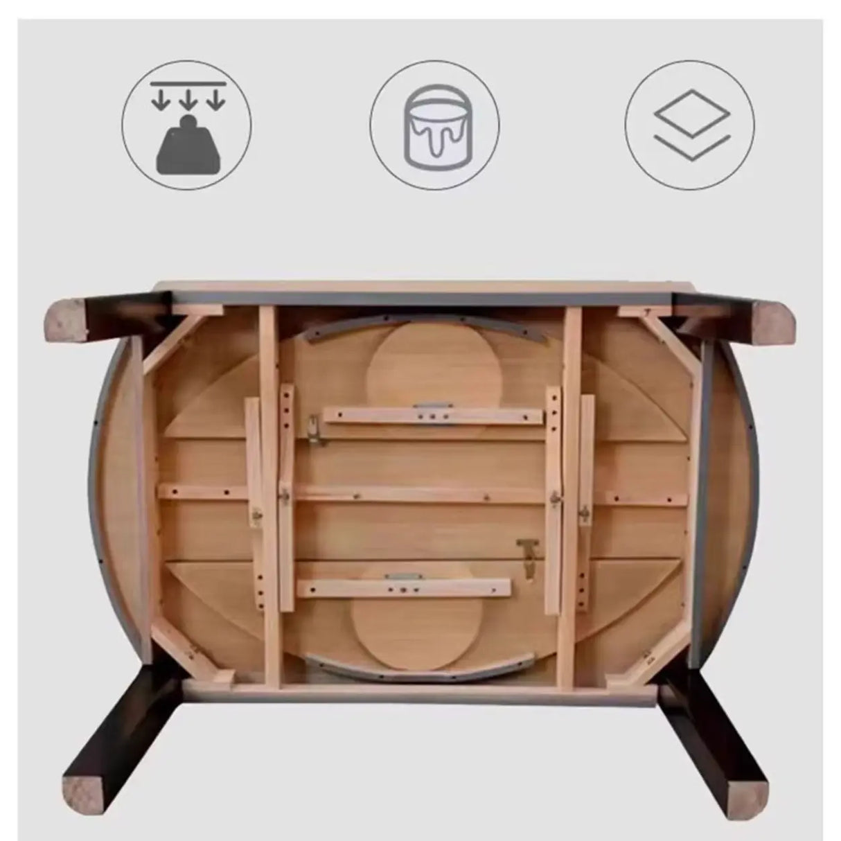 Modern Rectangular Stone Dining Table Black Legs Adjustable Image - 9