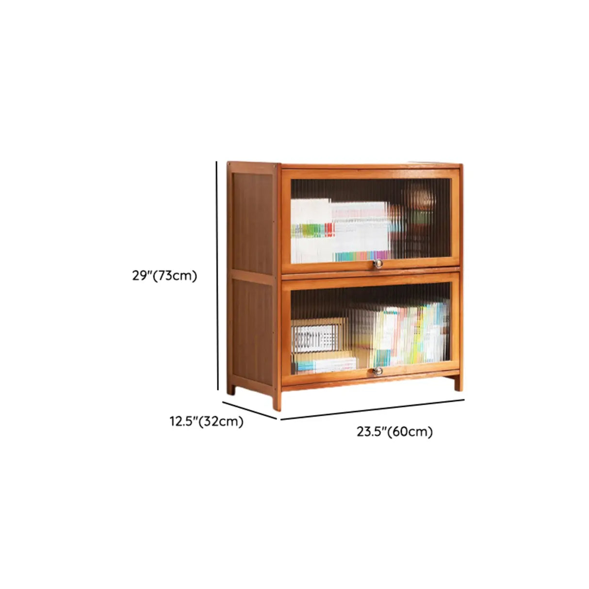 Modern Rectangular Vertical Wood Organizer Bookcase Image - 23