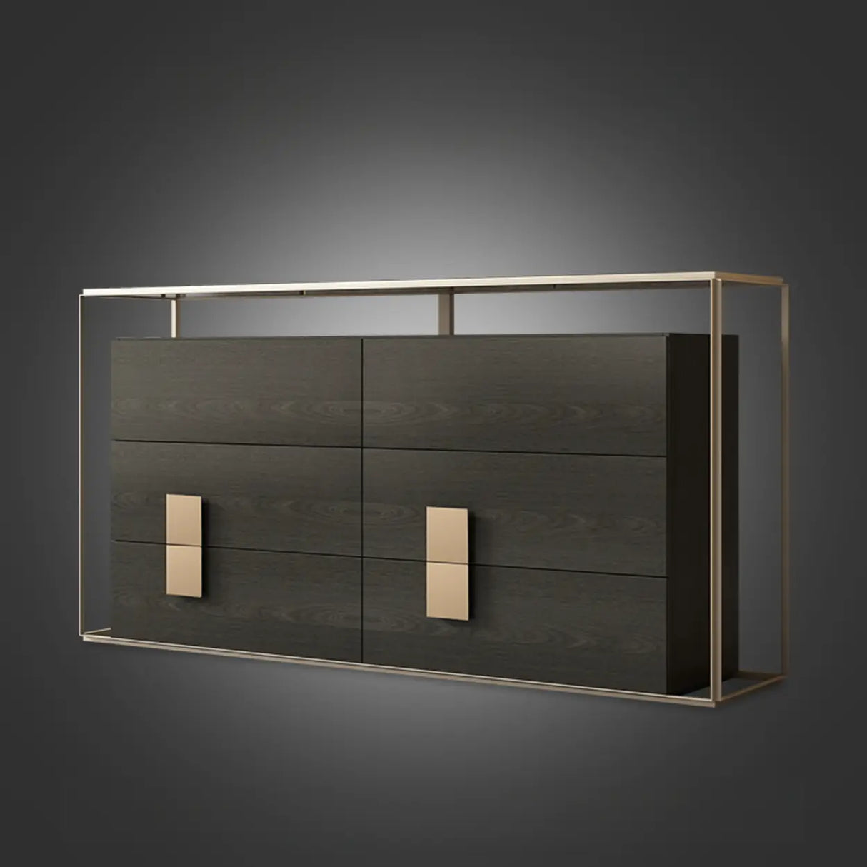 Modern Rectangular Wood Black Entry Storage Console Table Image - 11