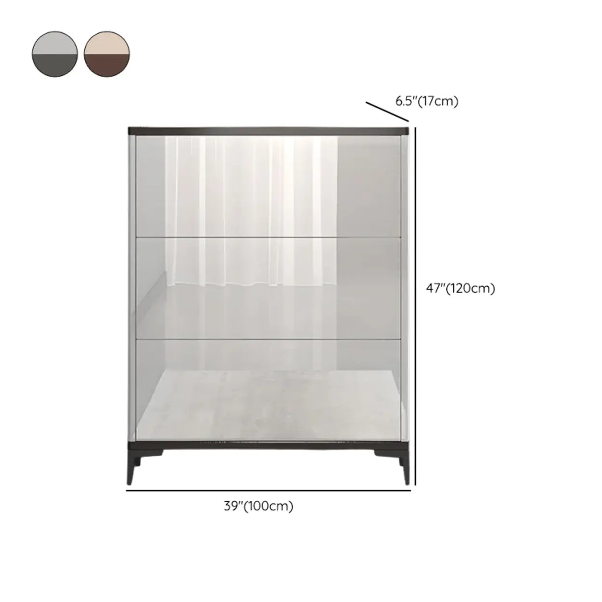 Modern Rectangular Wood Entryway Cream Large Shoe Cabinet Image - 35