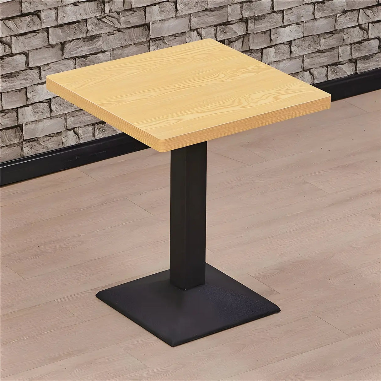 Modern Rectangular Wood Natural Dining Table Image - 2