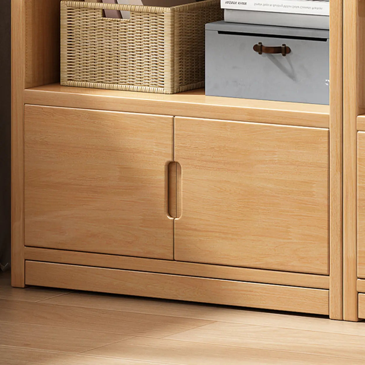 Modern Rectangular Wood Vertical Bookcase Brown Image - 16