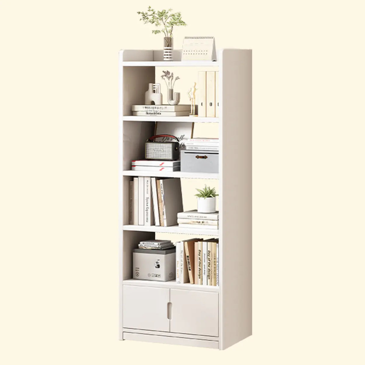 Modern Rectangular Wood Vertical Bookcase Brown Image - 17