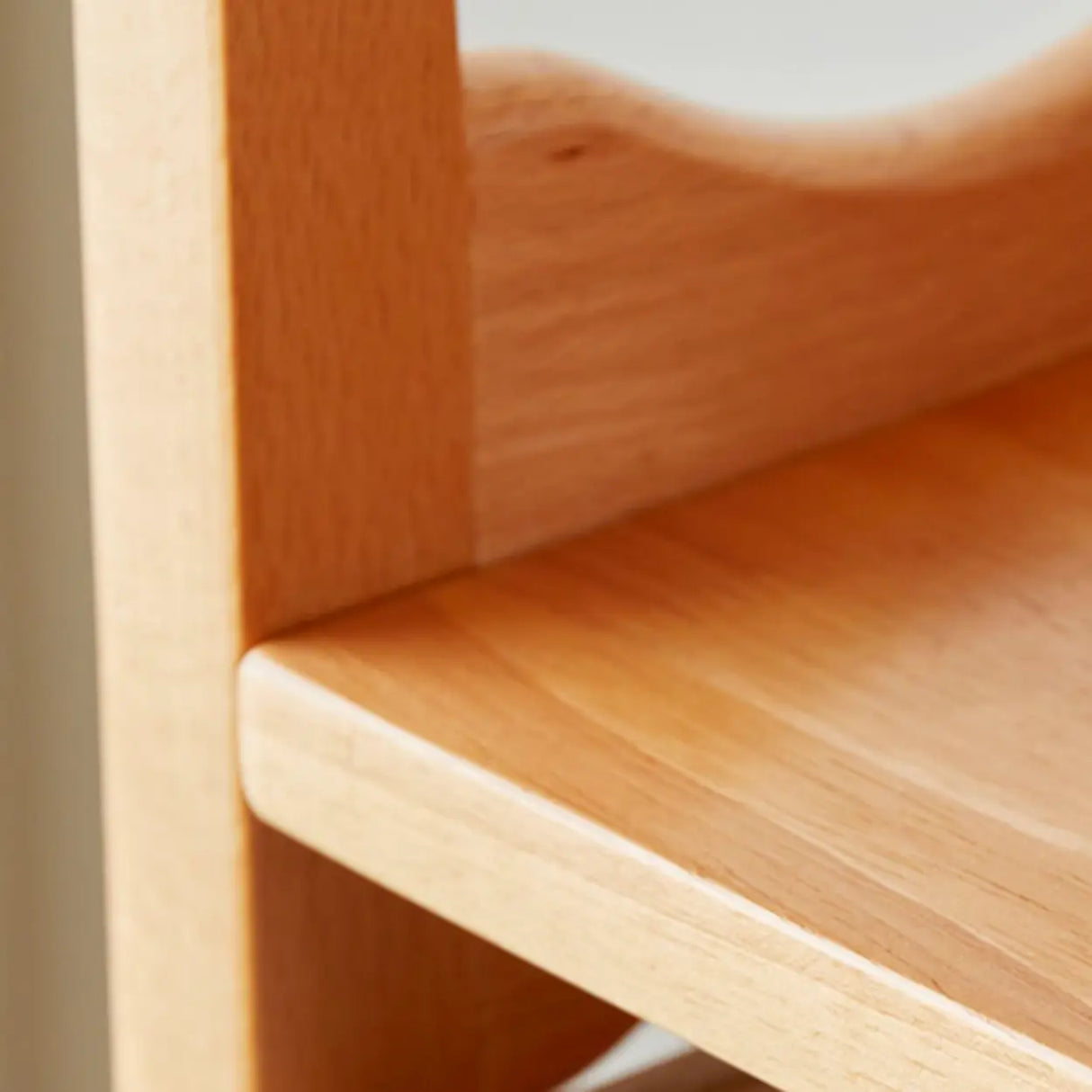 Modern Revolving Wooden Square Column Narrow Bookcase Image - 18