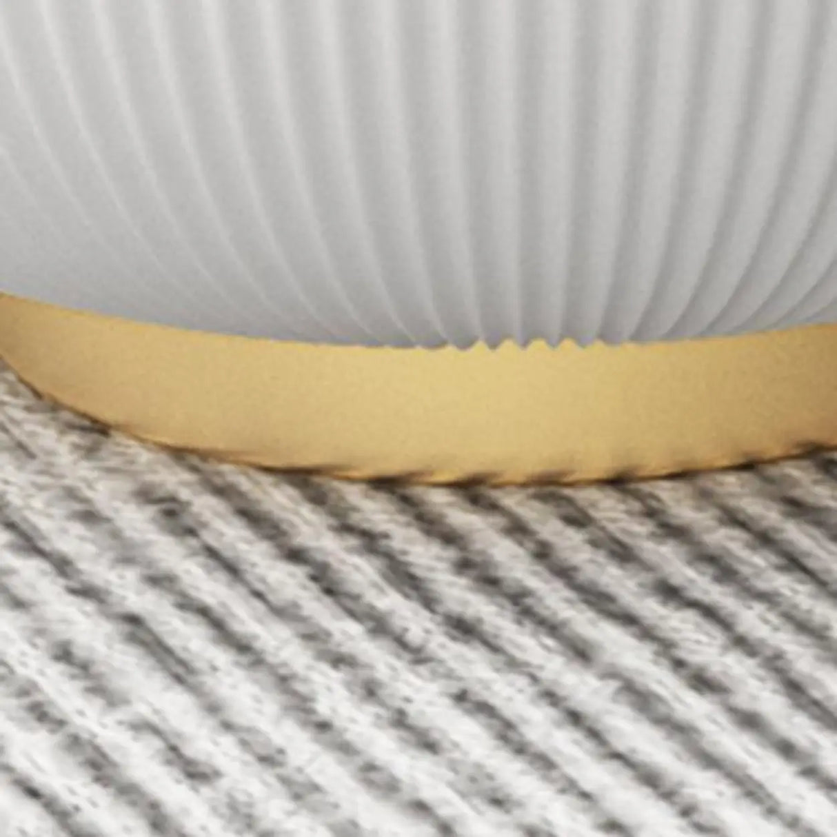 Modern Ribbed Round Coffee Tables Set for Living Room Image - 10