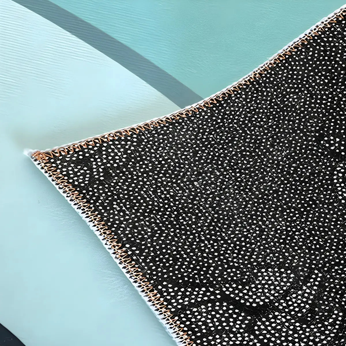 Modern Round Polyester Christmas Pattern Red Area Rug Image - 10