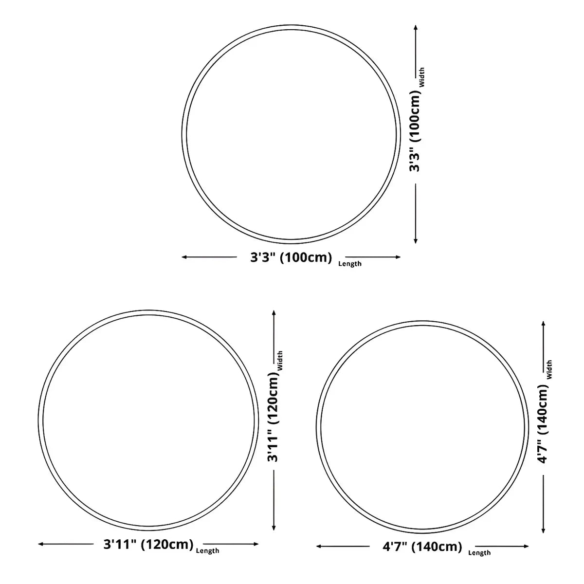 Modern Round Polyester Christmas Pattern Red Area Rug