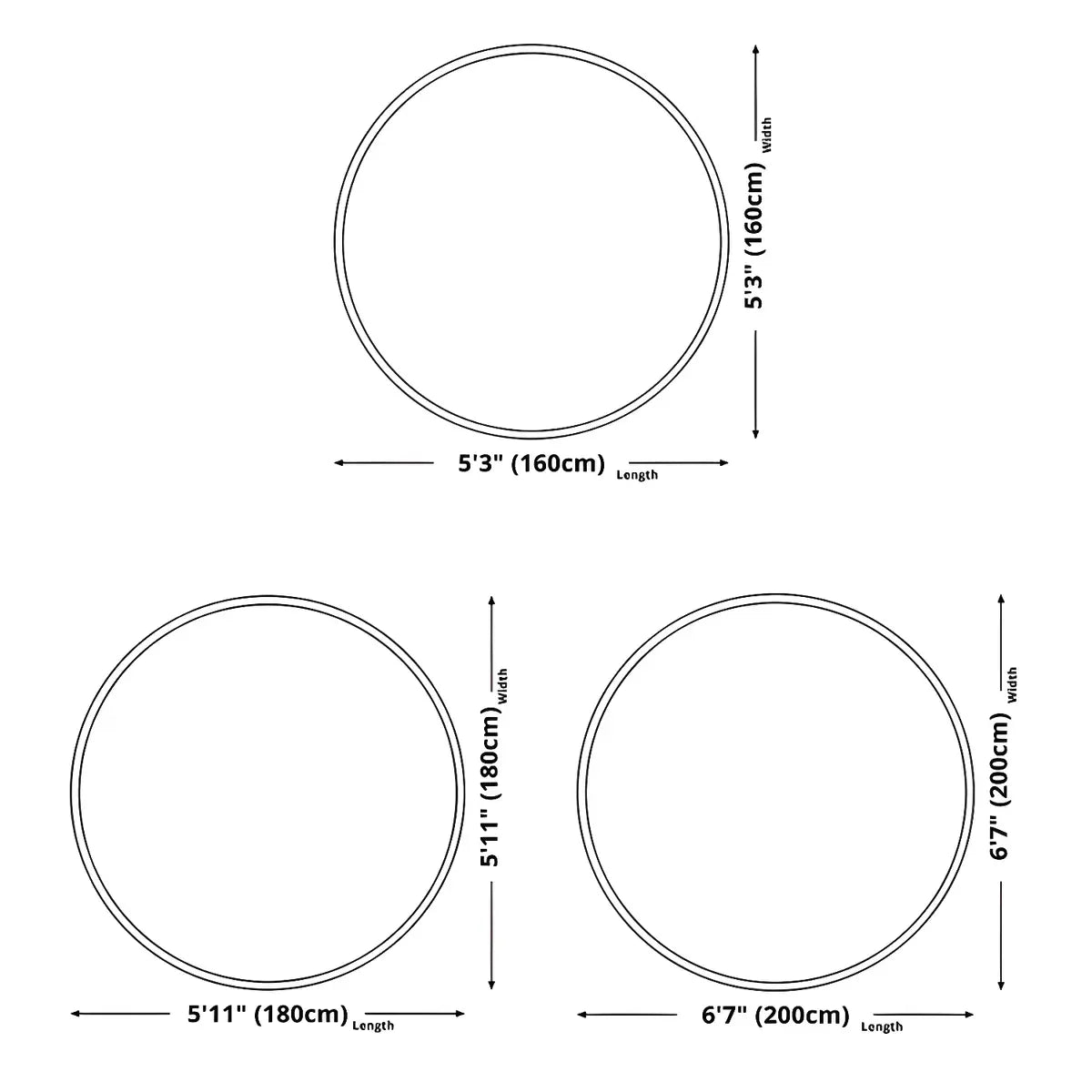 Modern Round Polyester Christmas Pattern Red Area Rug Image - 12