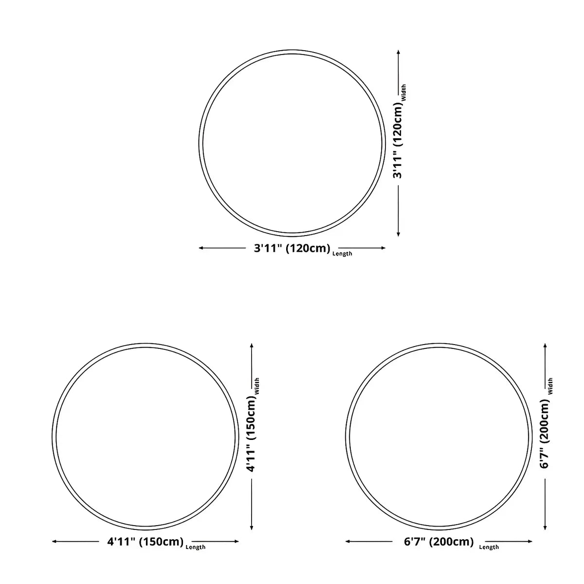 Modern Round Polyester Wildlife Orange Area Rug