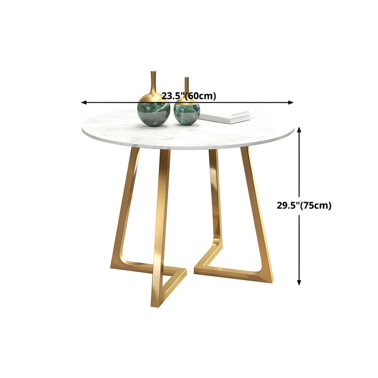 Modern Round Scratch Resistant Stone Dining Table