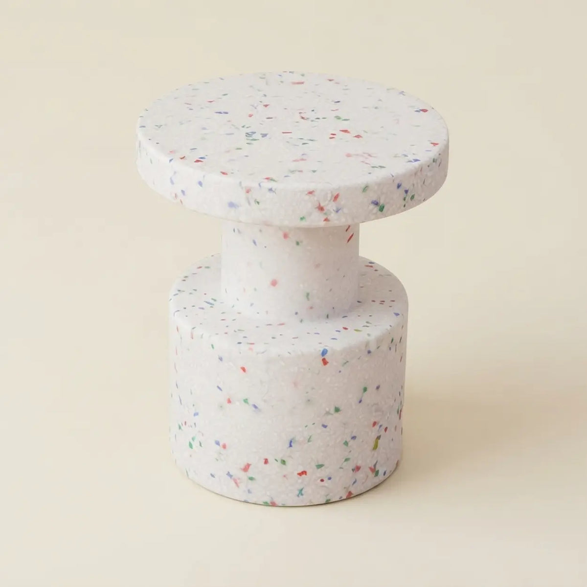 White 11" L x 11" W x 16.1" H Modern Round Side Table Small Accent Table for Living Room Image - 7