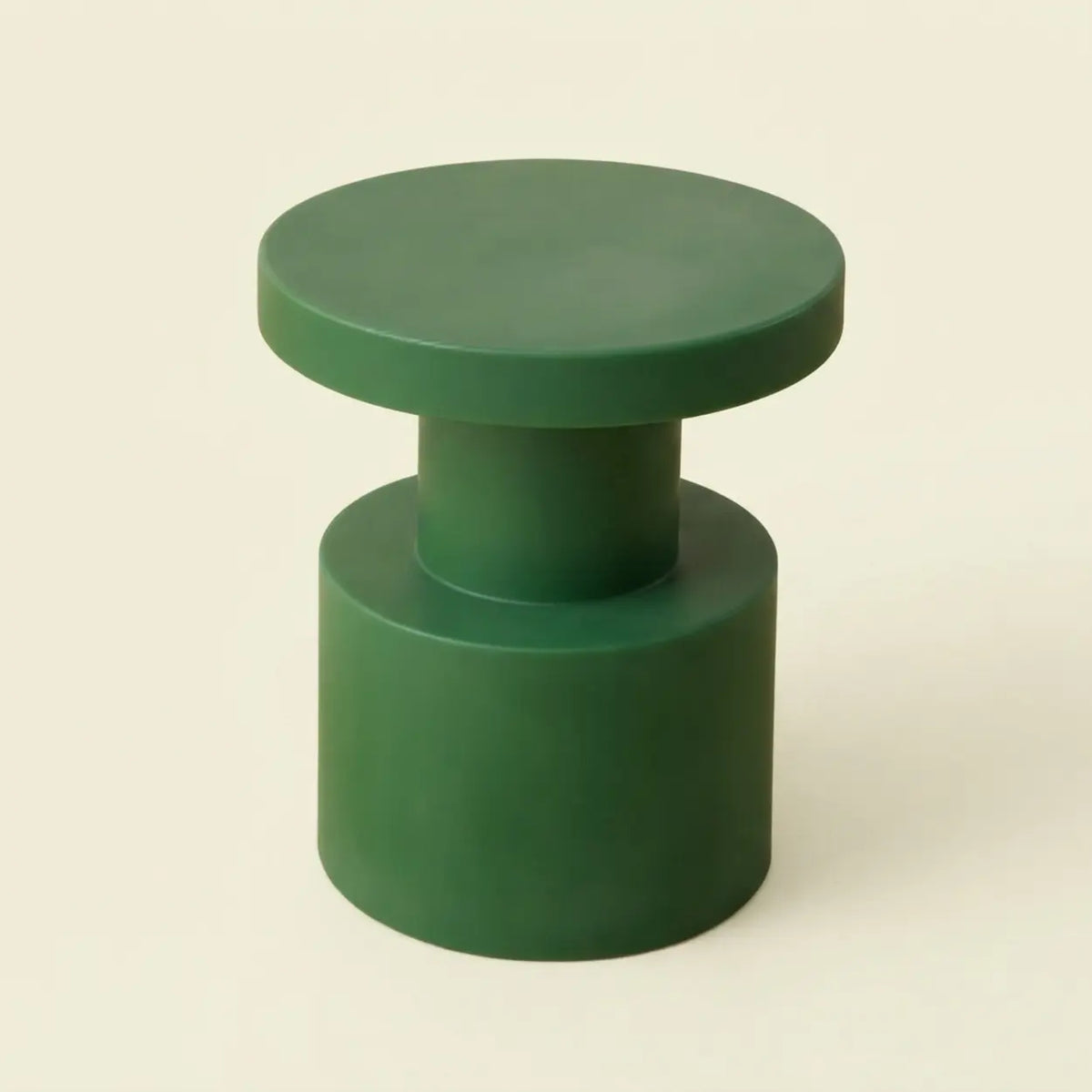 Deep Green 11" L x 11" W x 16.1" H Modern Round Side Table Small Accent Table for Living Room Image - 8