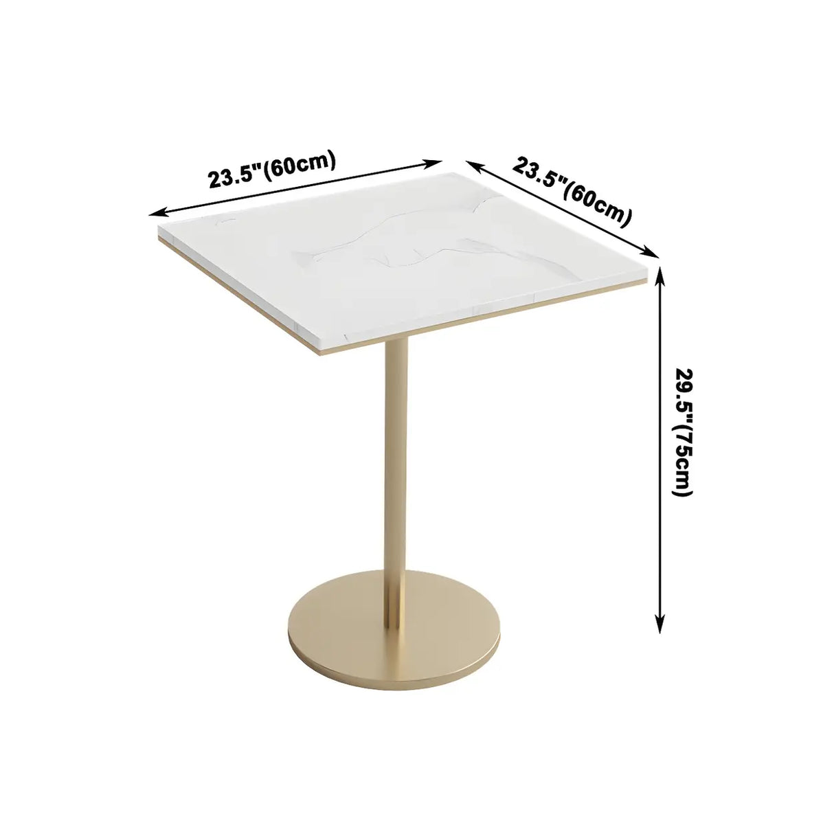 Modern Round White Marble Scratch Resistant Dining Table Image - 15