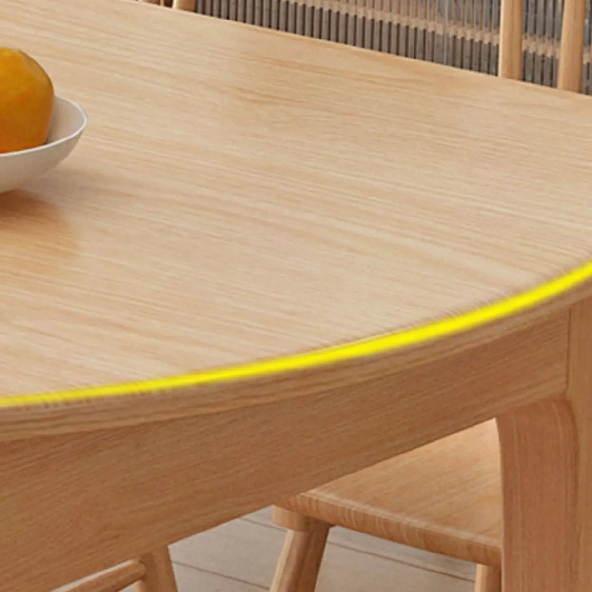 Modern Round Wood Dining Table for Kitchen Extendable Image - 10