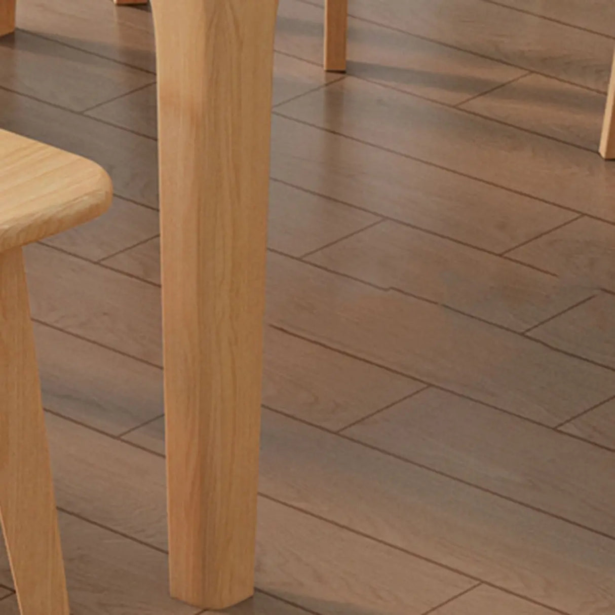 Modern Round Wood Dining Table for Kitchen Extendable Image - 11