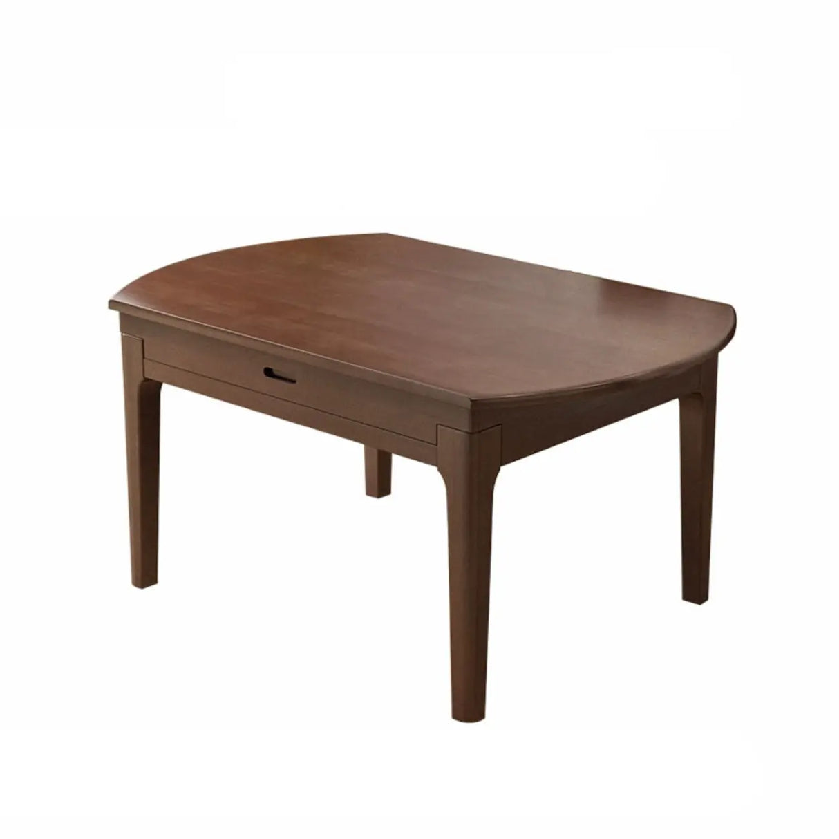 Modern Round Wood Dining Table for Kitchen Extendable Image - 3