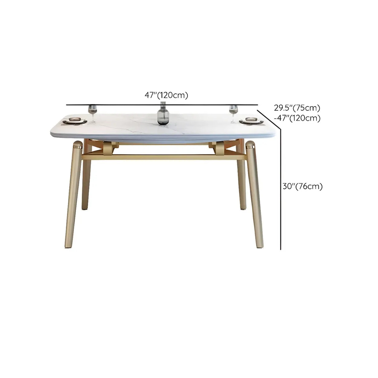 Modern Scratch-Resistant Oval Self-Storing Leaf Dining Table Image - 11